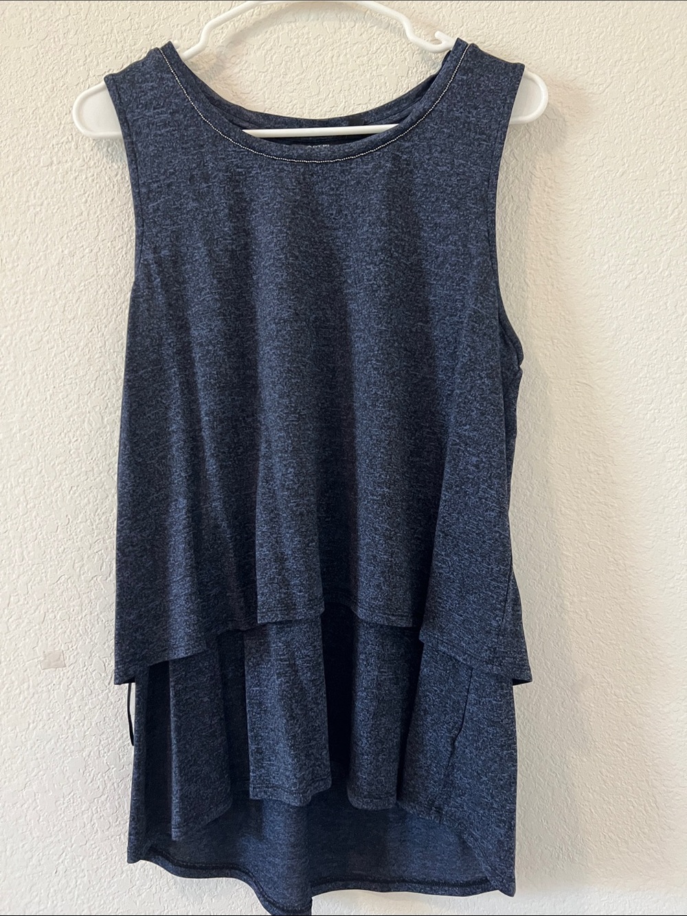 Apt. 9 Navy Layered Sleeveless Tank Top